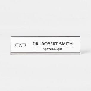 Plaque de nom "Lunettes"