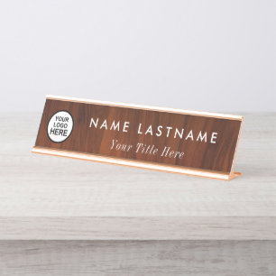 plaque de nom minimaliste personnalisée