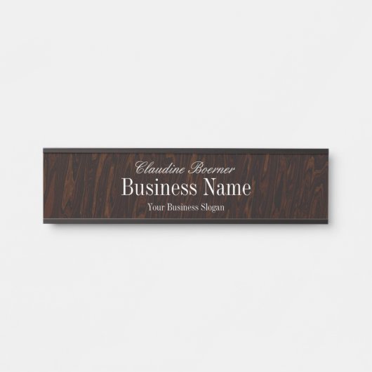 Plaque de nom personnalisable pour artisan créateu (Devant)