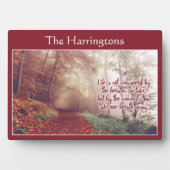 Plaque de nom personnalisée de la citation à vie (Devant)