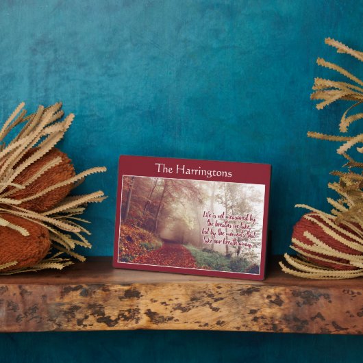 Plaque de nom personnalisée de la citation à vie (Côté)