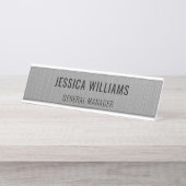 Plaque de Nom Personnalisée | Étiquette de Bureau  (Devant)