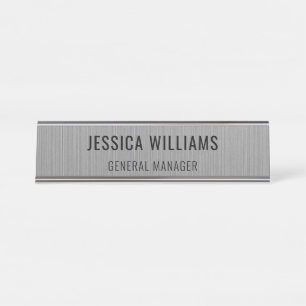 Plaque de Nom Personnalisée Étiquette de Bureau