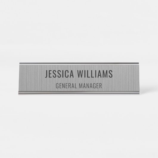 Plaque de Nom Personnalisée | Étiquette de Bureau  (Devant)