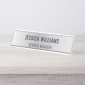 Plaque de Nom Personnalisée | Étiquette de Bureau (Devant)