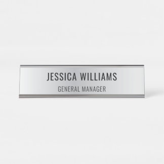Plaque de Nom Personnalisée | Étiquette de Bureau