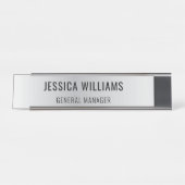 Plaque de Nom Personnalisée | Étiquette de Bureau (Devant)