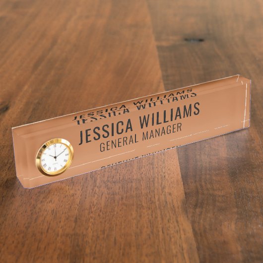 Plaque de Nom Personnalisée | Étiquette de Bureau  (Taille)
