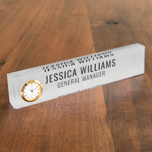 Plaque de Nom Personnalisée | Étiquette de Bureau (Taille)