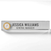 Plaque de Nom Personnalisée | Étiquette de Bureau (Devant)
