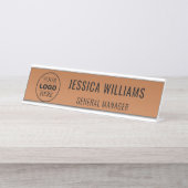 Plaque de Nom Personnalisée | Étiquette de Bureau (Devant)