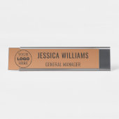 Plaque de Nom Personnalisée | Étiquette de Bureau (Devant)