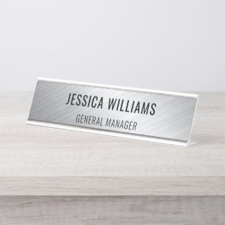 Plaque de Nom Personnalisée | Étiquette de Bureau 