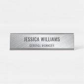 Plaque de Nom Personnalisée | Étiquette de Bureau  (Devant)