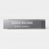 Plaque de Nom Personnalisée | Étiquette de Bureau (Devant)