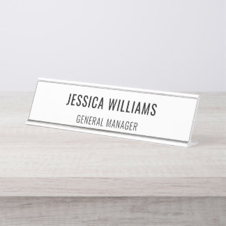 Plaque de Nom Personnalisée | Étiquette de Bureau 