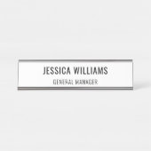 Plaque de Nom Personnalisée | Étiquette de Bureau (Devant)