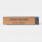 Plaque de Nom Personnalisée | Étiquette de Bureau (Devant)