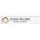 Plaque de Nom Personnalisée | Étiquette de Bureau  (Devant)