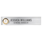 Plaque de Nom Personnalisée | Étiquette de Bureau  (Devant)