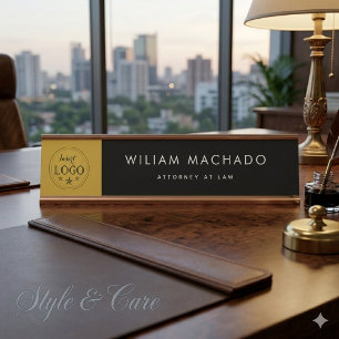 Plaque de nom personnalisée pour avocat Bureau pro