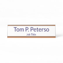 Plaque de nom personnalisée pour la décoration de