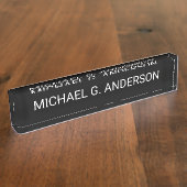 Plaque de nom personnalisée professionnelle (Taille)