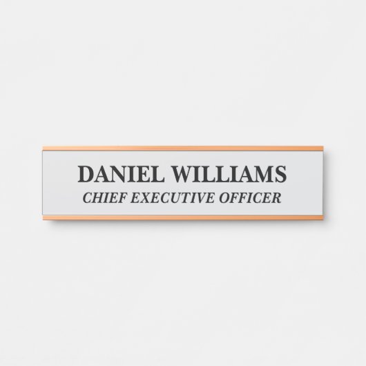 Plaque de nom personnalisée professionnelle pour p (Devant)