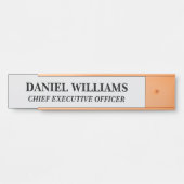 Plaque de nom personnalisée professionnelle pour p (Devant)