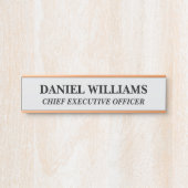 Plaque de nom personnalisée professionnelle pour p (Devant)