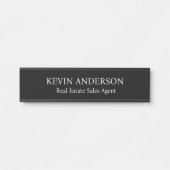Plaque de nom personnalisée professionnelle pour p (Devant)