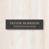 Plaque de nom personnalisée professionnelle pour p (Devant)