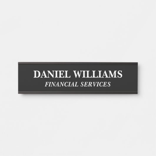 Plaque de nom personnalisée professionnelle pour p (Devant)