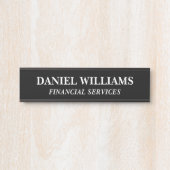 Plaque de nom personnalisée professionnelle pour p (Devant)