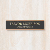 Plaque de nom personnalisée professionnelle pour p (Devant)