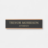 Plaque de nom personnalisée professionnelle pour p (Devant)