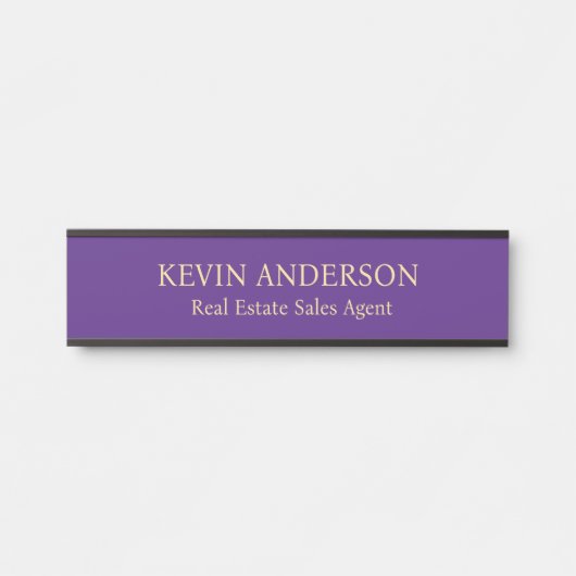 Plaque de nom personnalisée professionnelle pour p (Devant)