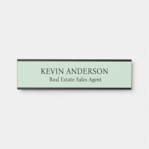 Plaque de nom personnalisée professionnelle pour p