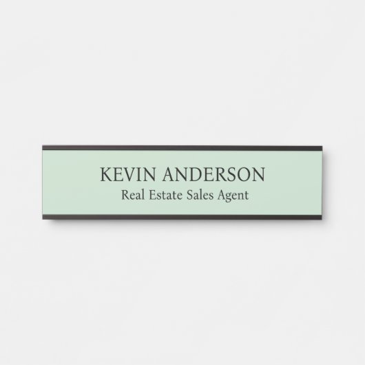 Plaque de nom personnalisée professionnelle pour p (Devant)