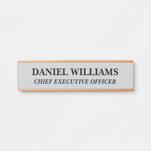 Plaque de nom personnalisée professionnelle pour p (Devant)