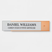 Plaque de nom personnalisée professionnelle pour p (Devant)