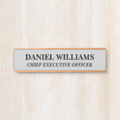 Plaque de nom personnalisée professionnelle pour p (Devant)