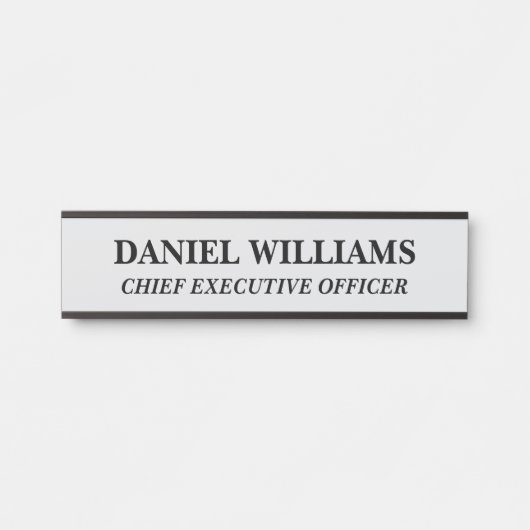Plaque de nom personnalisée professionnelle pour p (Devant)