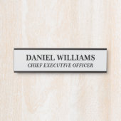 Plaque de nom personnalisée professionnelle pour p (Devant)
