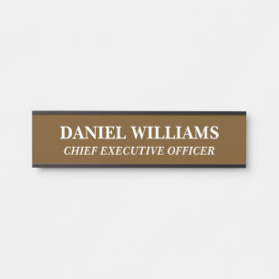 Plaque de nom personnalisée professionnelle pour p