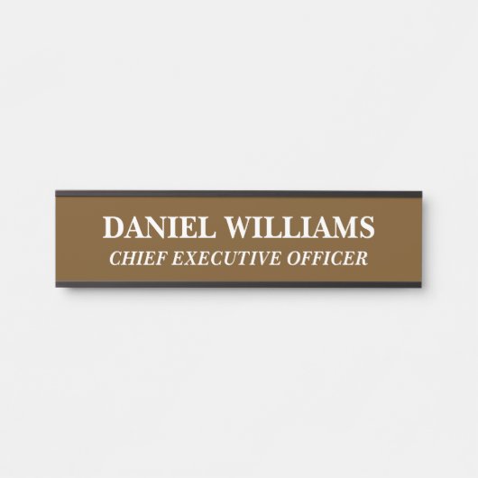 Plaque de nom personnalisée professionnelle pour p (Devant)