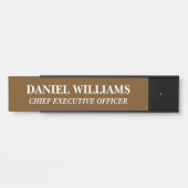 Plaque de nom personnalisée professionnelle pour p (Devant)
