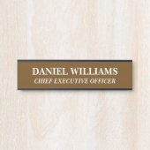 Plaque de nom personnalisée professionnelle pour p (Devant)
