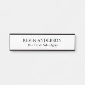Plaque de nom personnalisée professionnelle pour p (Devant)