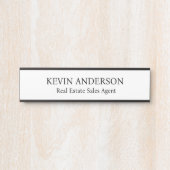 Plaque de nom personnalisée professionnelle pour p (Devant)
